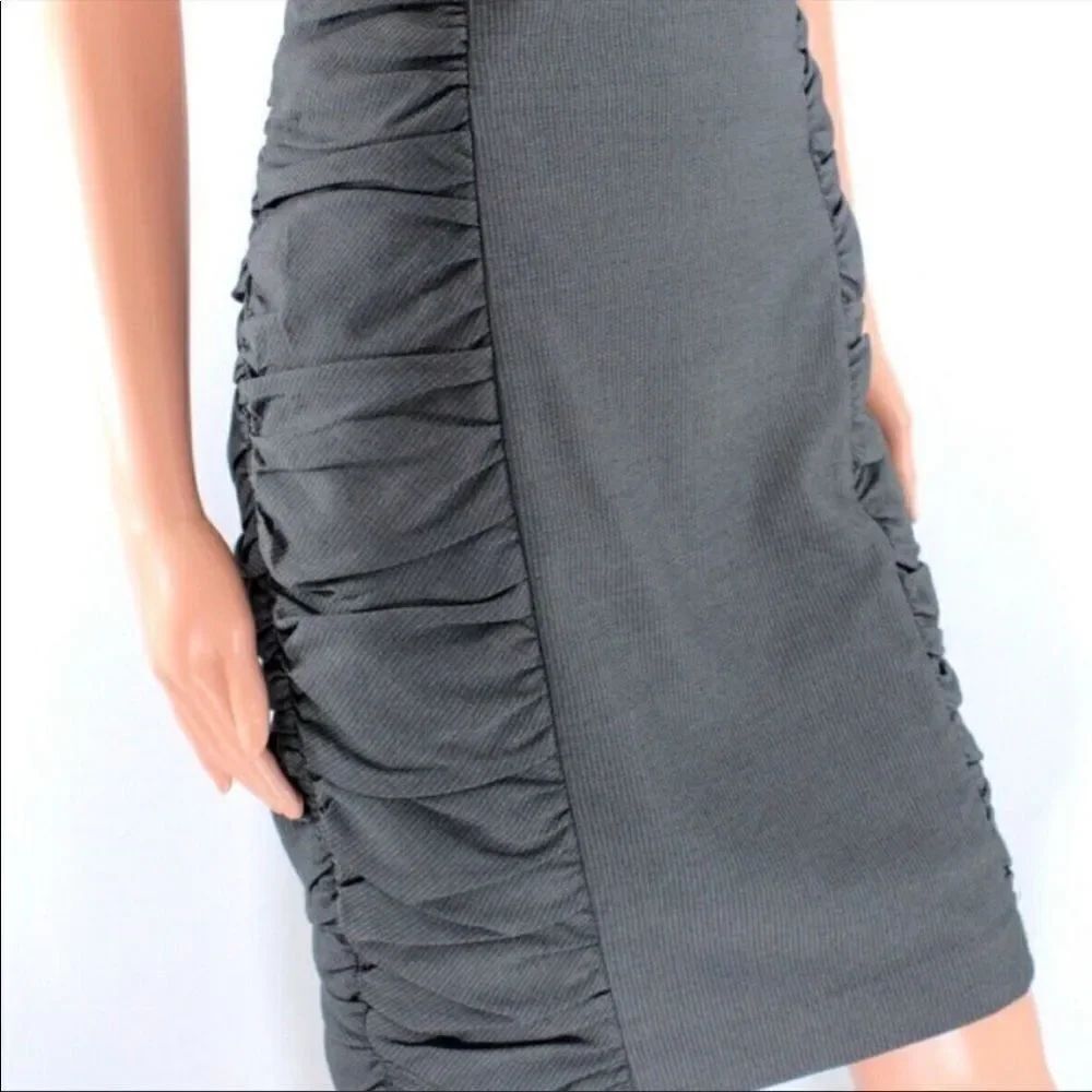 Anthropologie cartonnier ruched pencil skirt gray